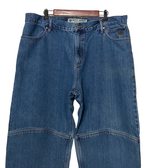 Vintage Harley-Davidson Lined Riding Denim Motor Cycle Clothes Jeans - Picture 2 of 16